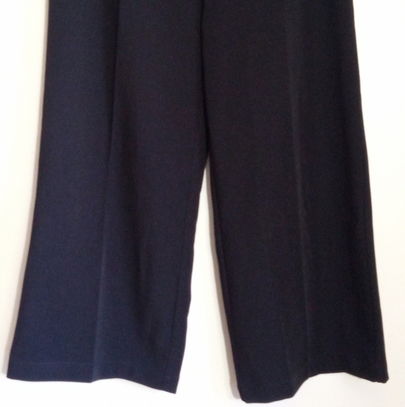 Commense black cropped wide leg pants women size medium NWT - Picture 2 of 8